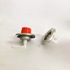 La válvula de cartucho de GLP puede válvulas y tapas rojas y válvula de estufa de gas portátil