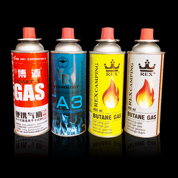 Butane Gas Canista para antorcha al aire libre y encendedor - 200 ml de capacidad