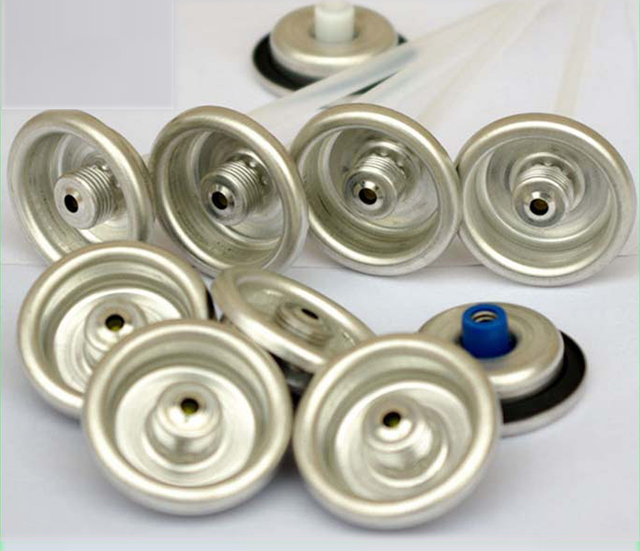 V&aacute;lvula de lata de gas refrigerante en aerosol hembra de una pulgada